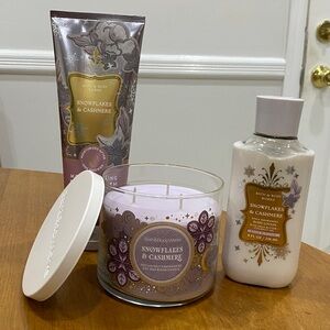 NWT.  Bath & Body Works, 3 piece candle and body care set.